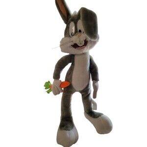 Vintage Bug Bunny Bendable Limbs Looney Tunes 25" Plush Stuffed Animal READ